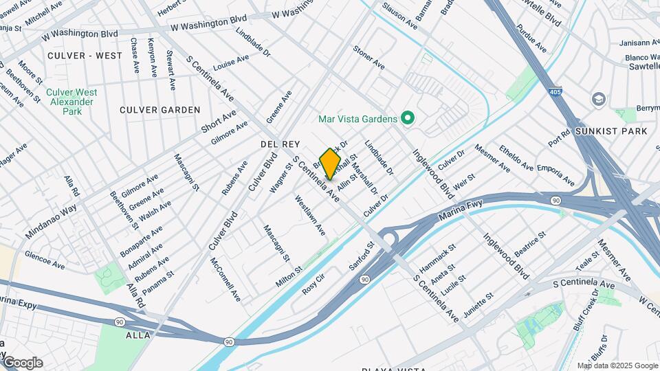 4862 S Centinela Ave Map and Location Details