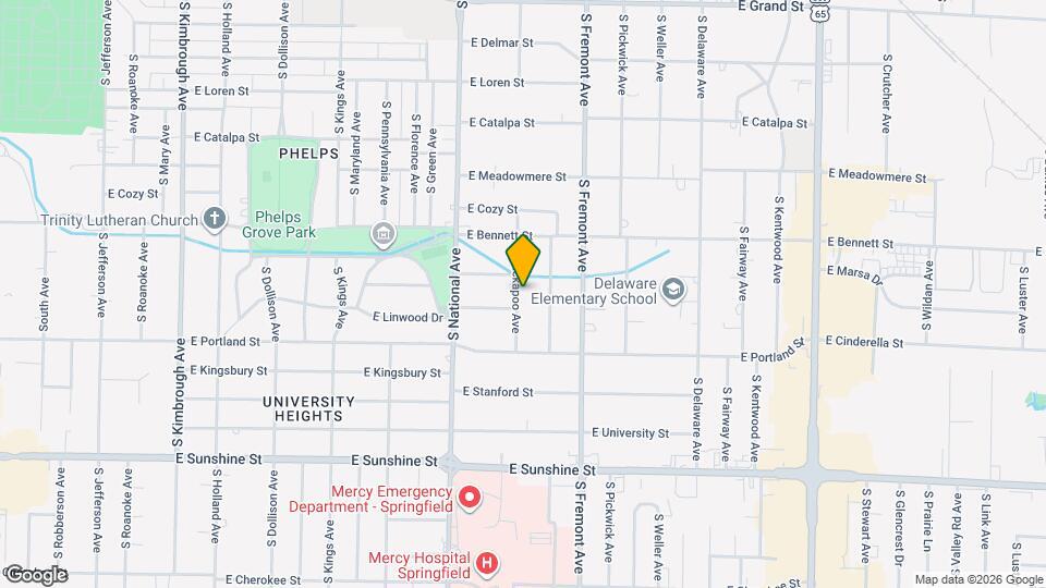 1518 S Kickapoo Ave Map and Location Details