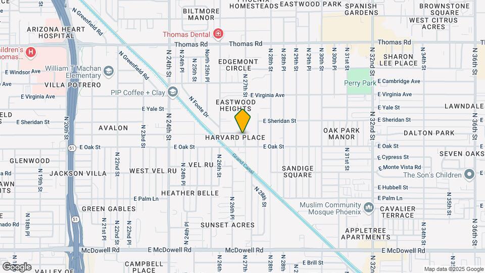 2645 E Harvard St Map and Location Details