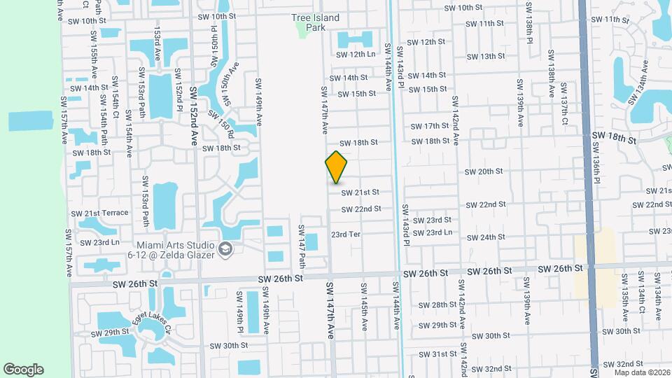 14651 SW 21st St Map and Location Details