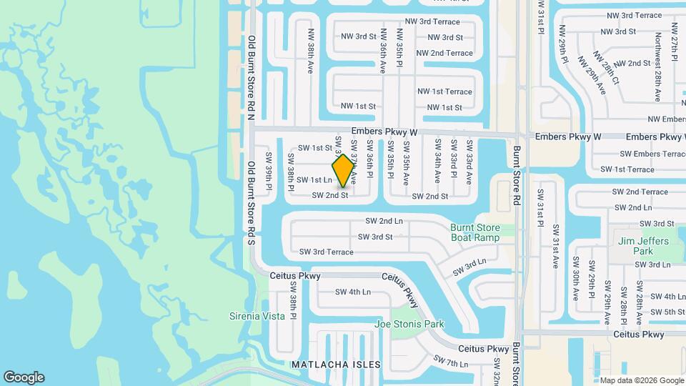 141 SW 37th Pl Map and Location Details