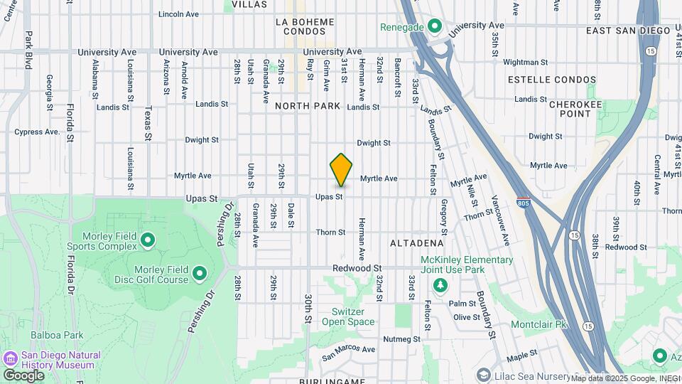 3414 31st St Map and Location Details