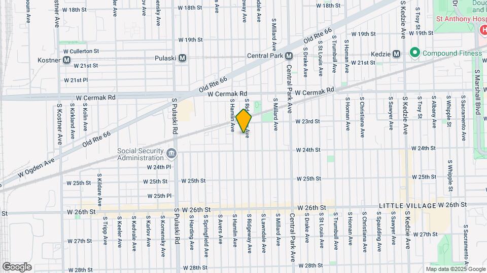 2326 S Ridgeway Ave Map and Location Details