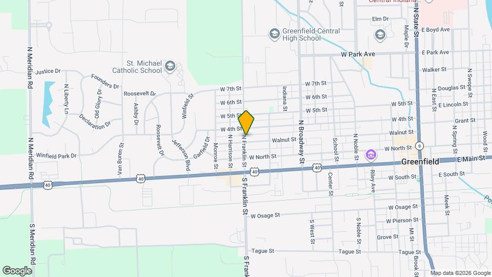 201 N Franklin St Map and Location Details