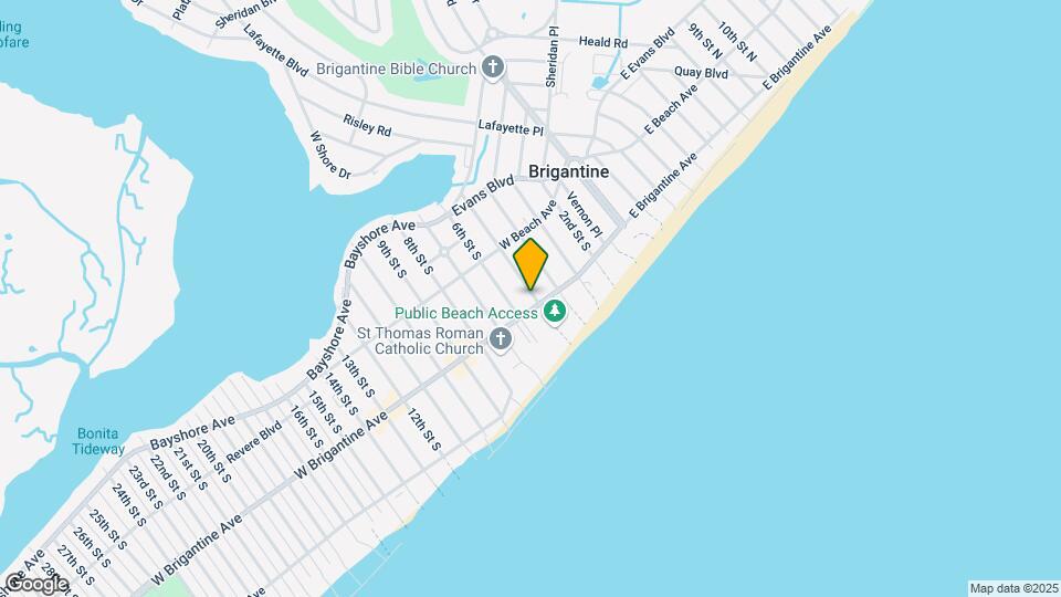 501 W Brigantine Ave Map and Location Details