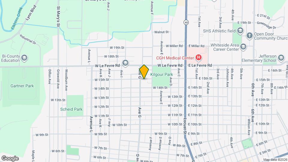 611 W 15th St Map and Location Details