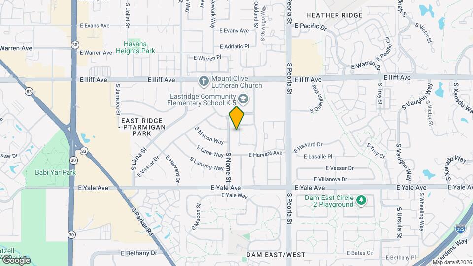 2445 S Oakland Cir Map and Location Details