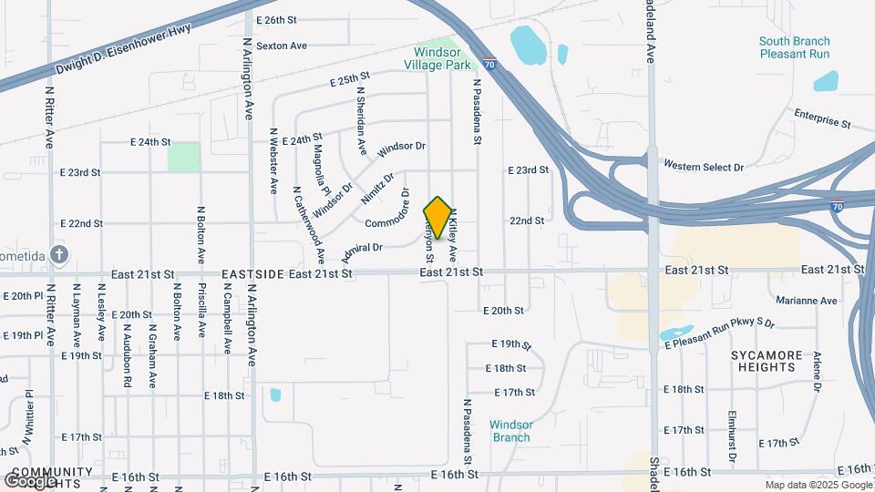 2125 N Kenyon St Mapa y Detalles de la Ubicación
