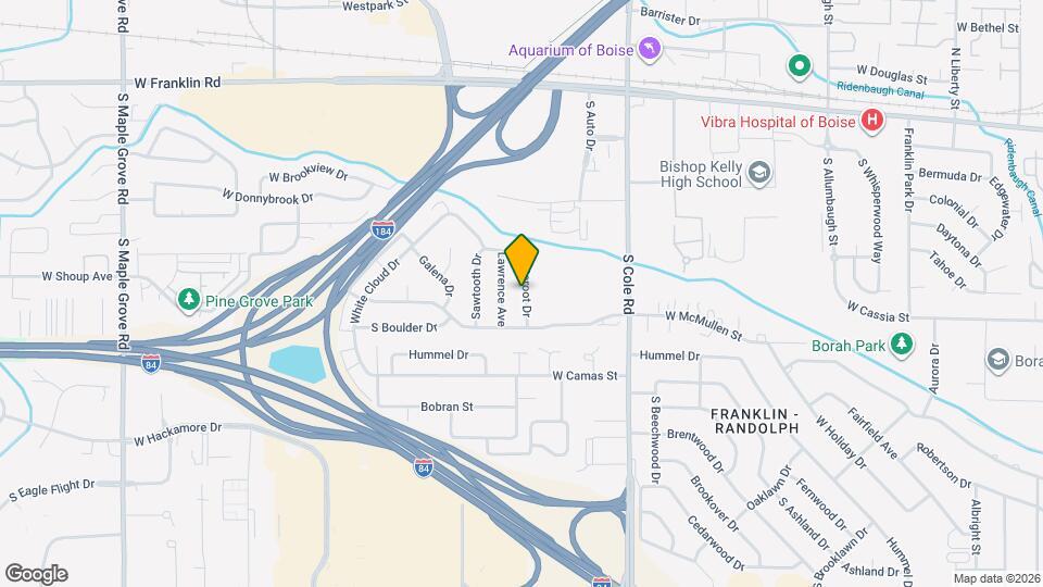 615 Bitteroot Dr Map and Location Details