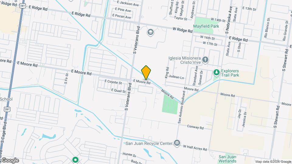 2302 E Moore Rd Map and Location Details