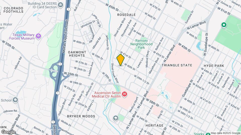 1504 W 39th 1/2 St Map and Location Details