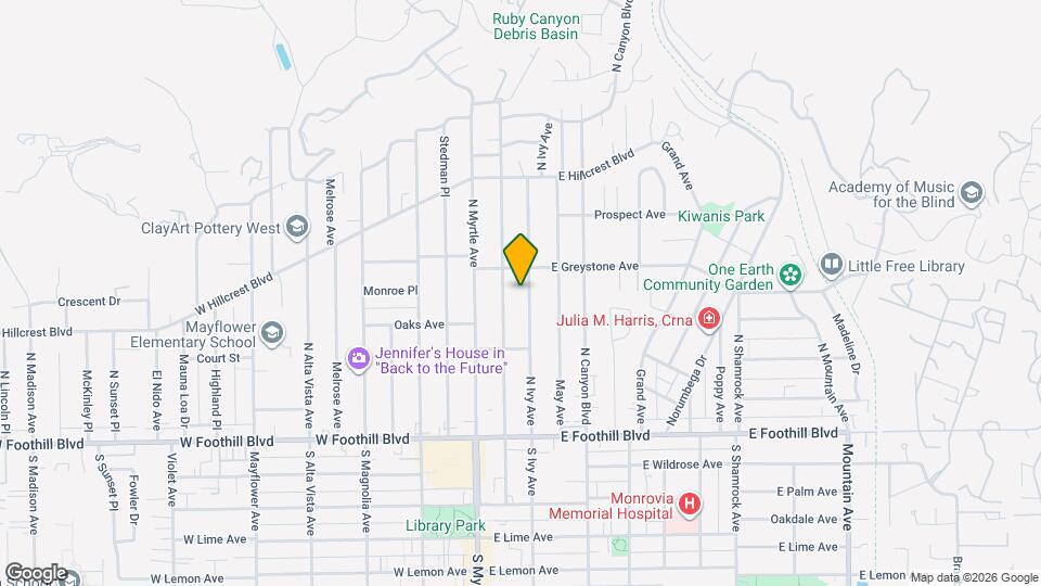 251-251 1/2 N Ivy Ave Map and Location Details