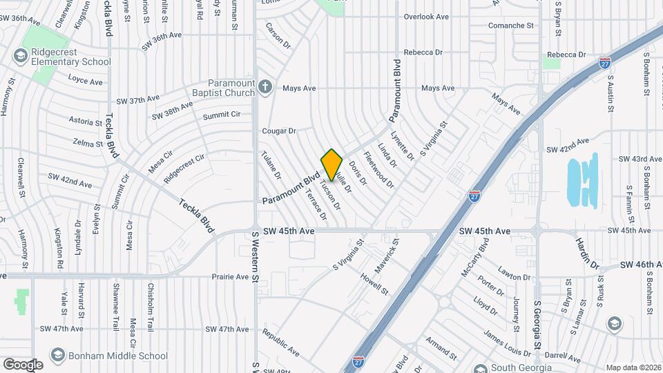 4109 Tucson Dr Mapa y Detalles de la Ubicación