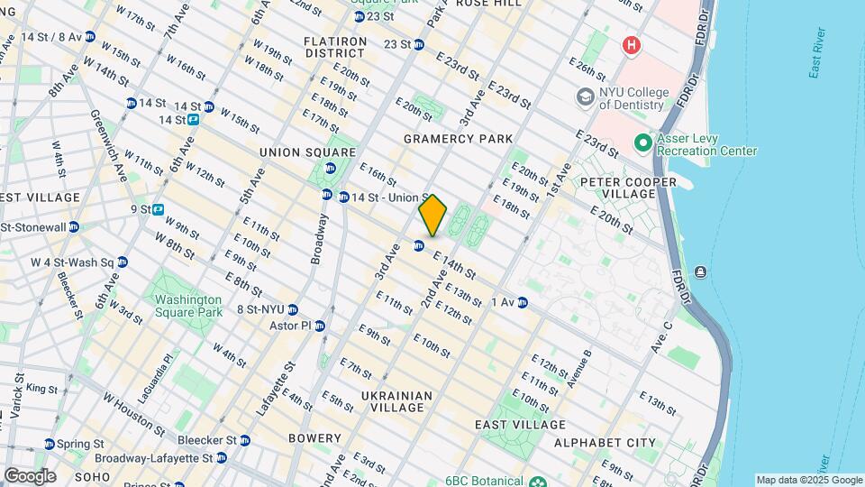 231 East 14th Street Mapa y Detalles de la Ubicación