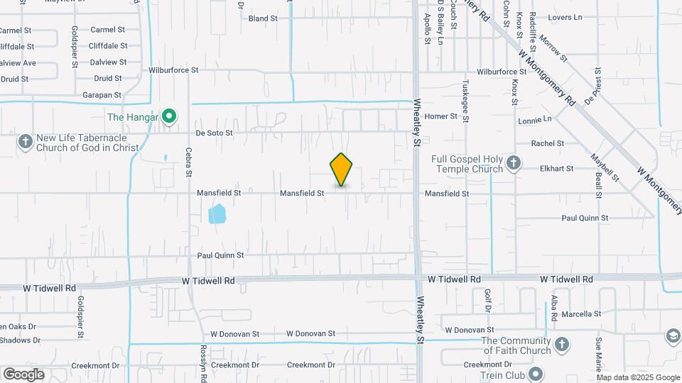 1406 Mansfield St Map and Location Details