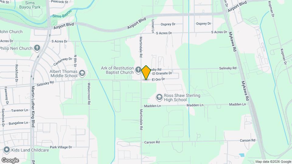 6110 El Oro Dr Mapa y Detalles de la Ubicación