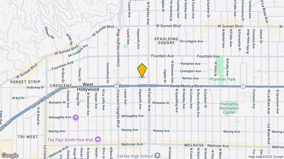 7922 Norton Ave, Unit #4 Map and Location Details