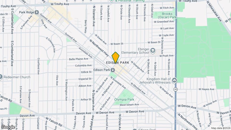 6719 N Oshkosh Ave, Unit 1 Mapa y Detalles de la Ubicación