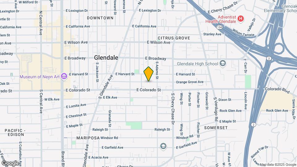 1000 Orange Grove Ave Map and Location Details
