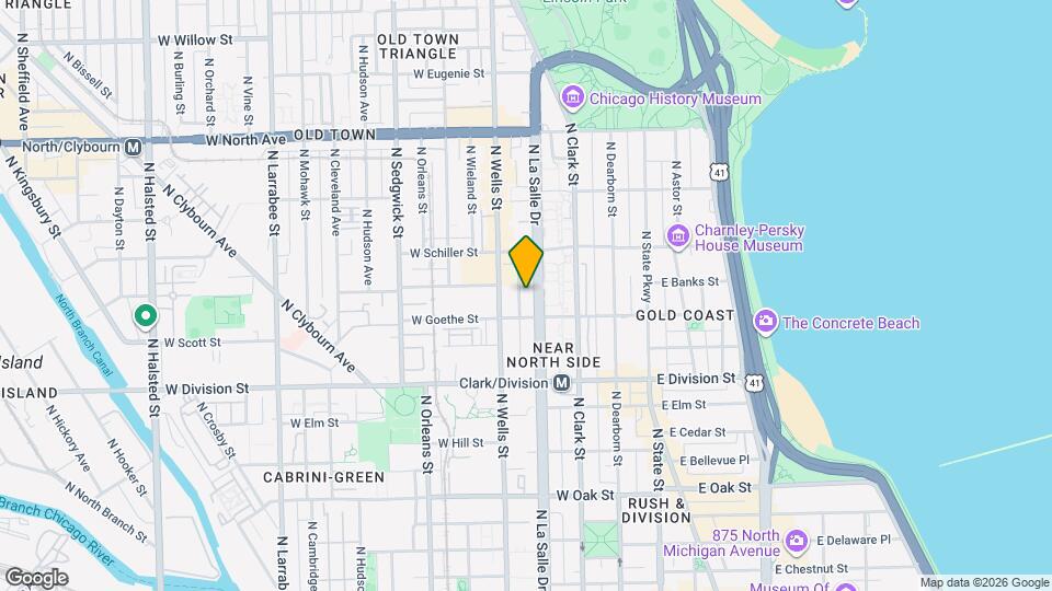 1320 N La Salle Dr Map and Location Details