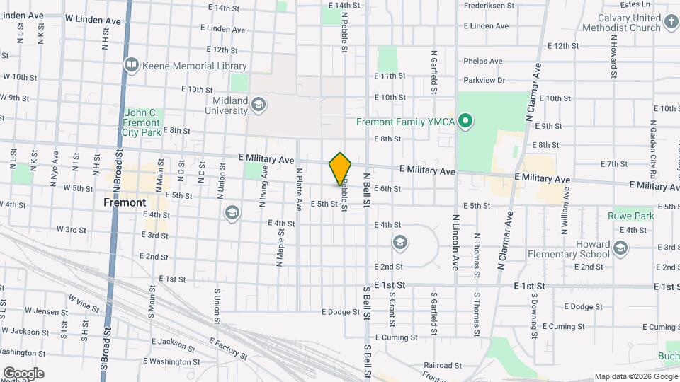 535 N Pebble St Map and Location Details