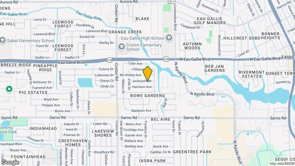 1833 Jackson Ave Mapa y Detalles de la Ubicación