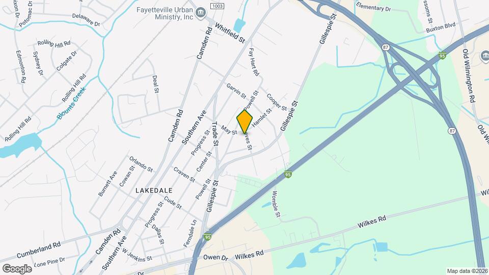 1614 Reeves St Map and Location Details