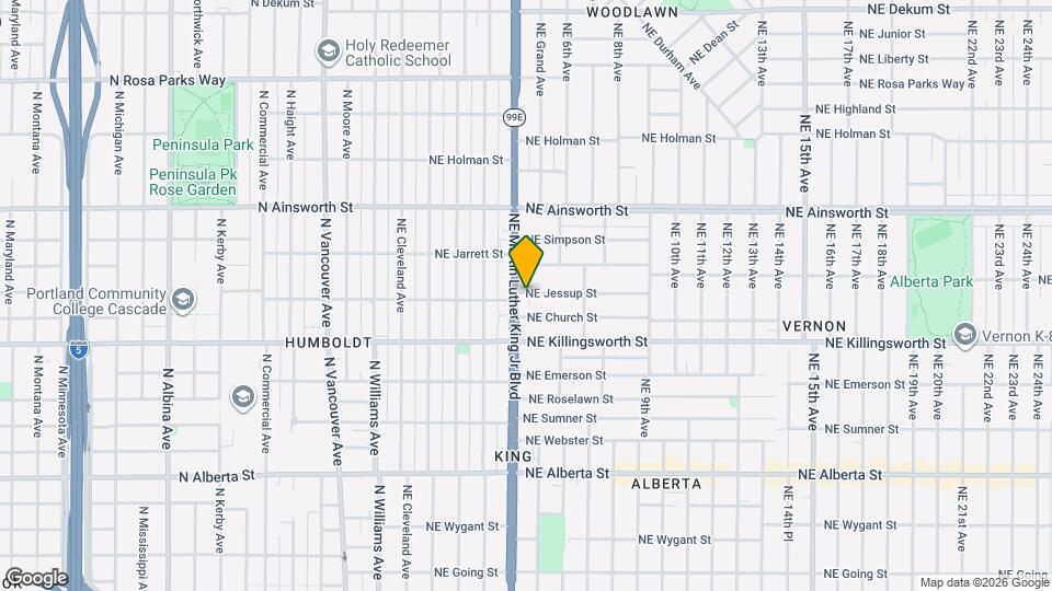 424 NE Jessup St Map and Location Details