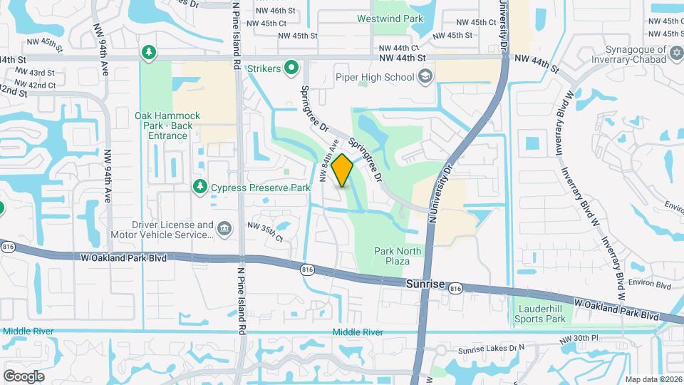 8325 NW 37th Pl Map and Location Details