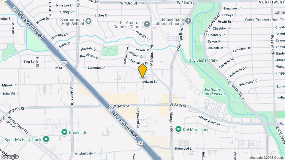 4960 Milwee St Map and Location Details