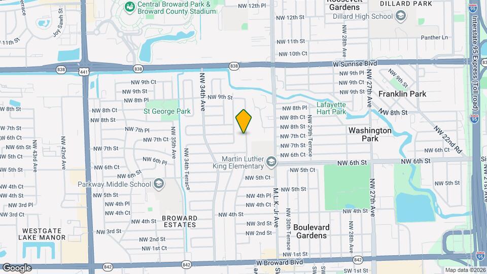 721 NW 33rd Ave Map and Location Details