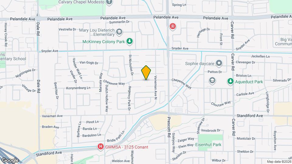 2156 Cheyenne Way Mapa y Detalles de la Ubicación