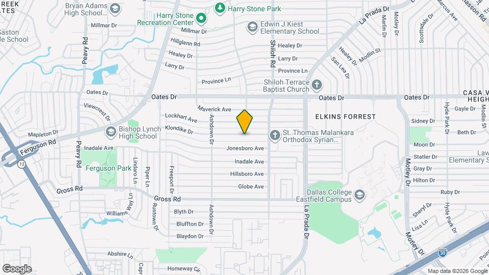 2608 Klondike Dr Map and Location Details