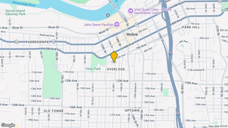 721 13th St Map and Location Details