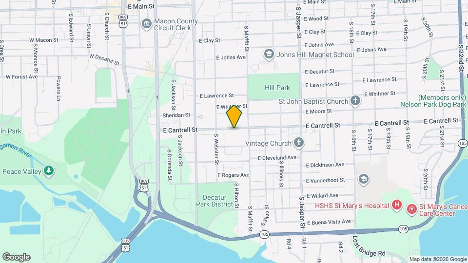 785 E Cantrell St Map and Location Details