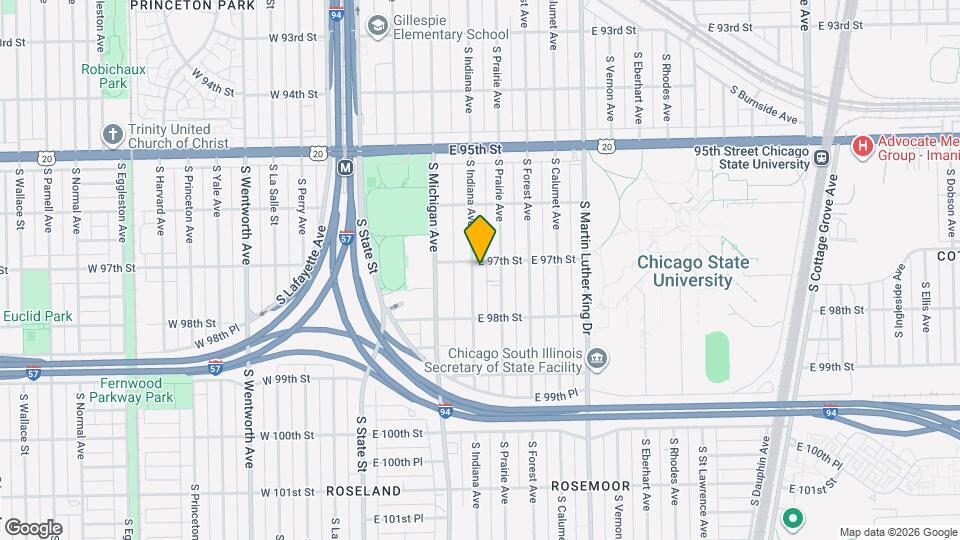 9709 S Indiana Ave Mapa y Detalles de la Ubicación