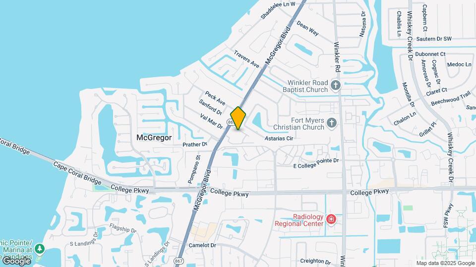 12501 McGregor Blvd Map and Location Details