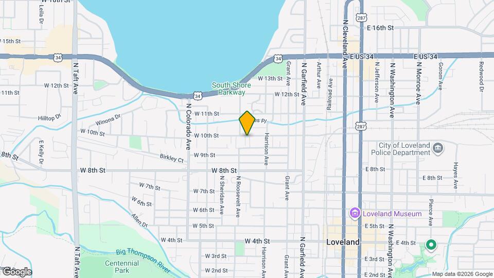 434 W 10th St Map and Location Details