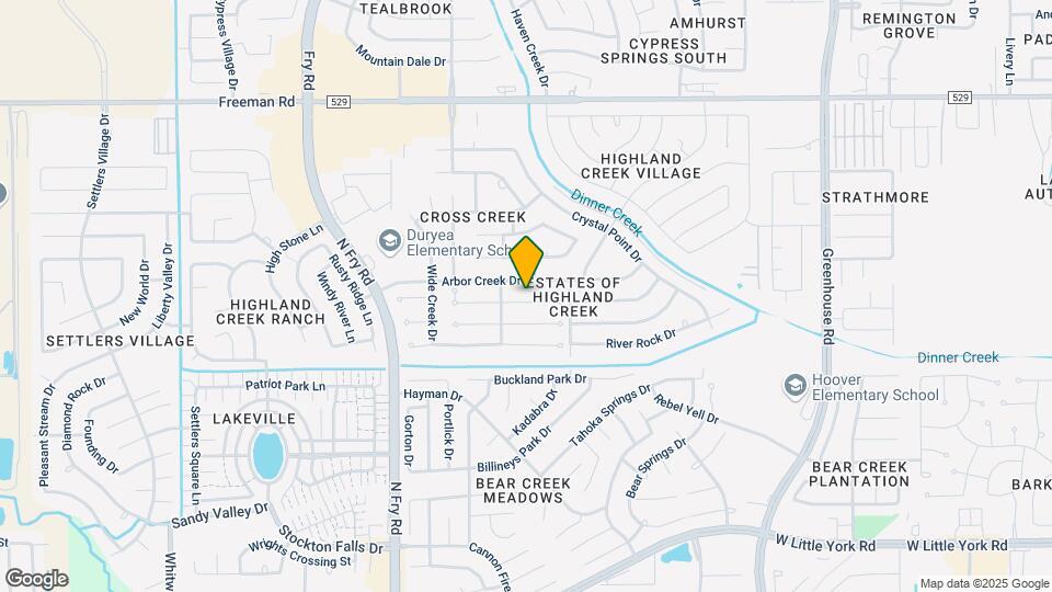 19934 Upland Creek Dr Map and Location Details