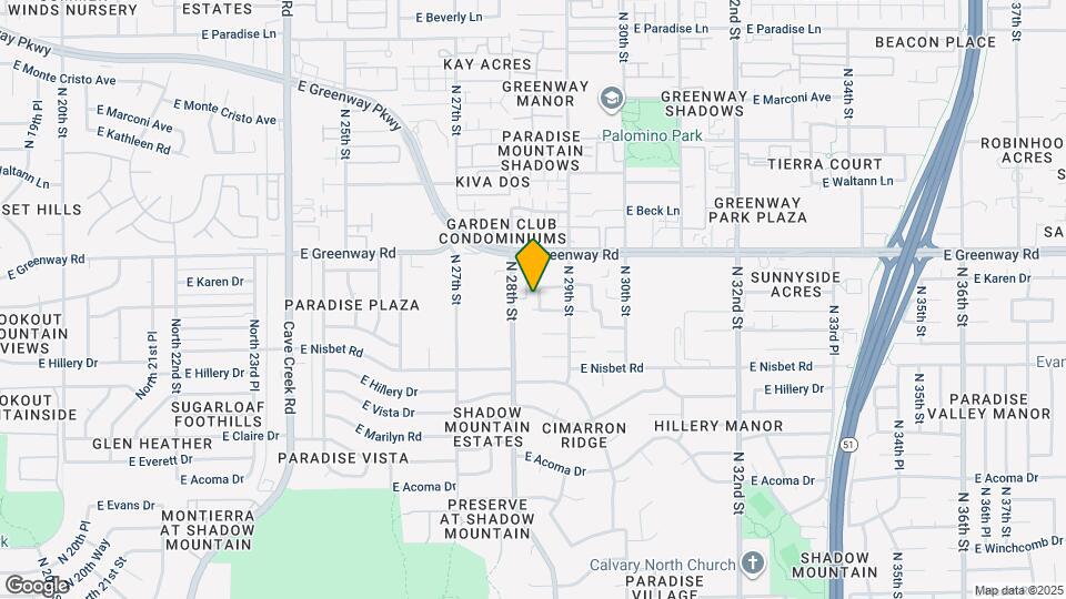 15207 N 28th Pl Mapa y Detalles de la Ubicación