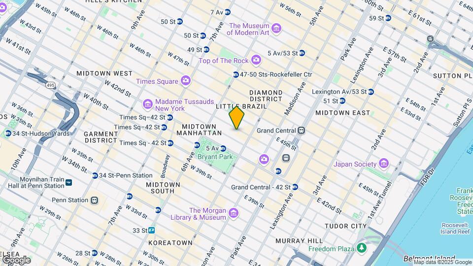12 W 44th St Map and Location Details
