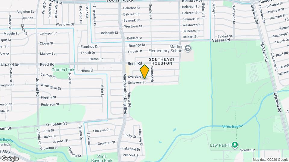 5755 Schevers St Map and Location Details