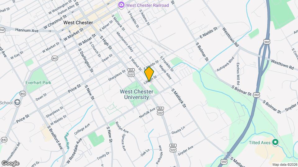 704 S Walnut St, Unit 3rd Floor Map and Location Details