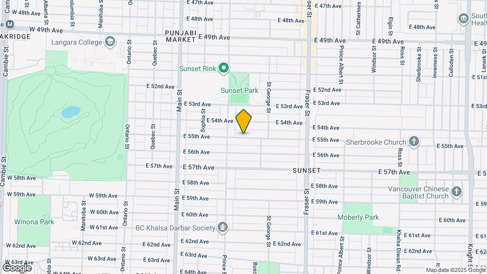 443 E 55th Ave Map and Location Details