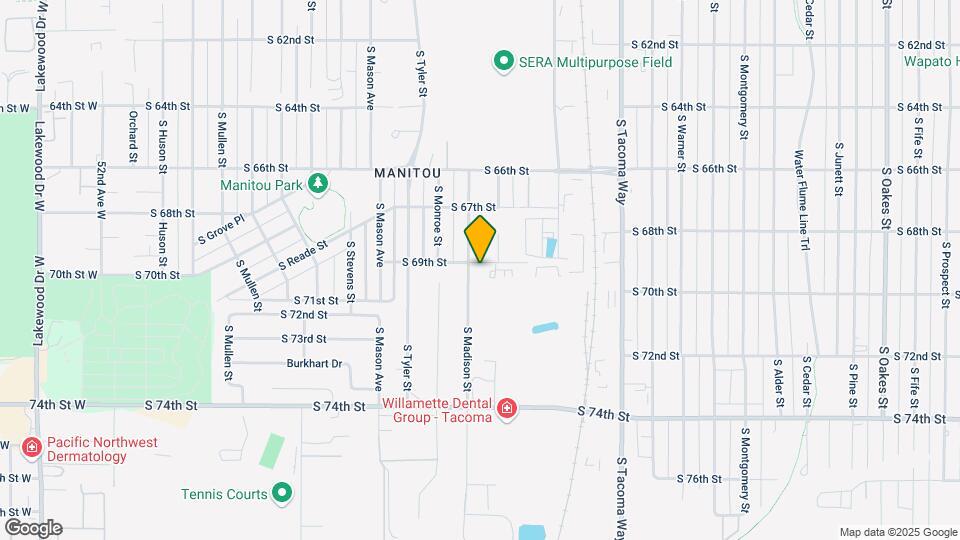 6901 S Madison St Mapa y Detalles de la Ubicación
