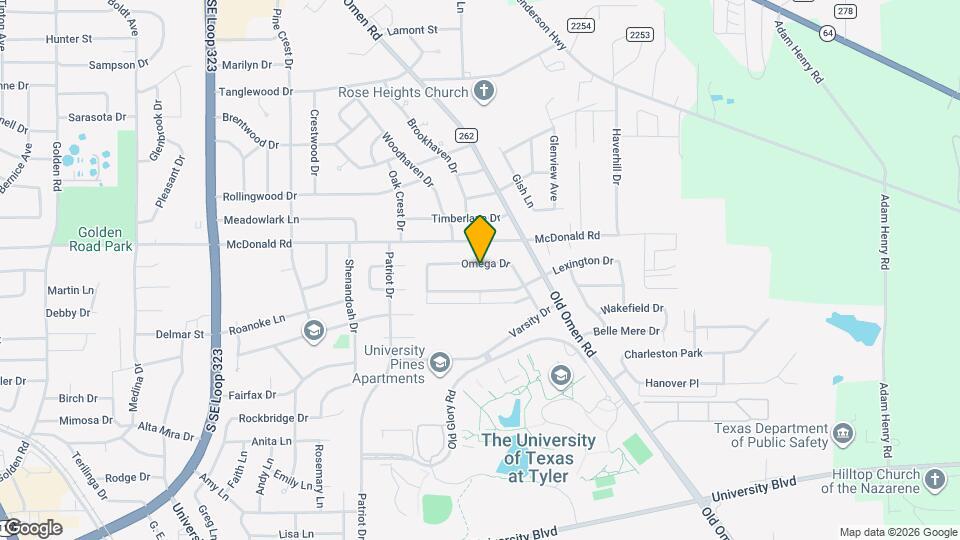 3319 Omega Dr Map and Location Details