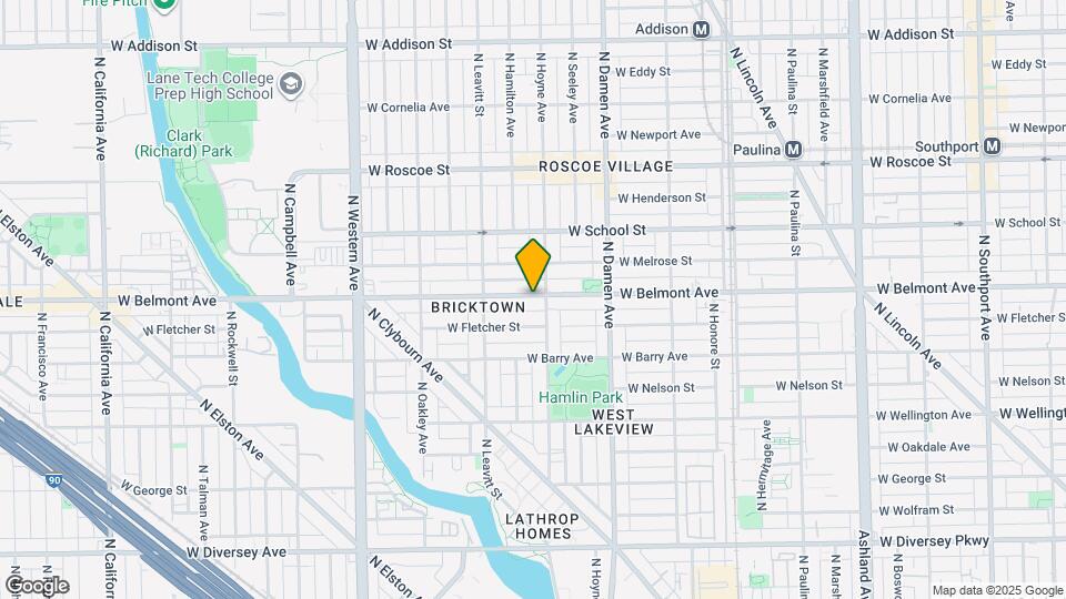 2111 W Belmont Ave Map and Location Details