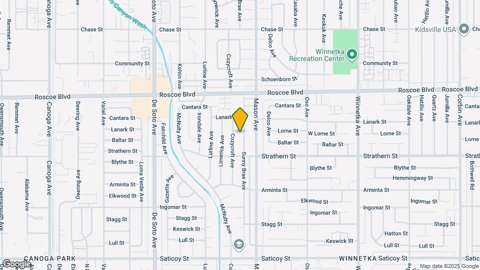 8101 Sunny Brae Ave Map and Location Details