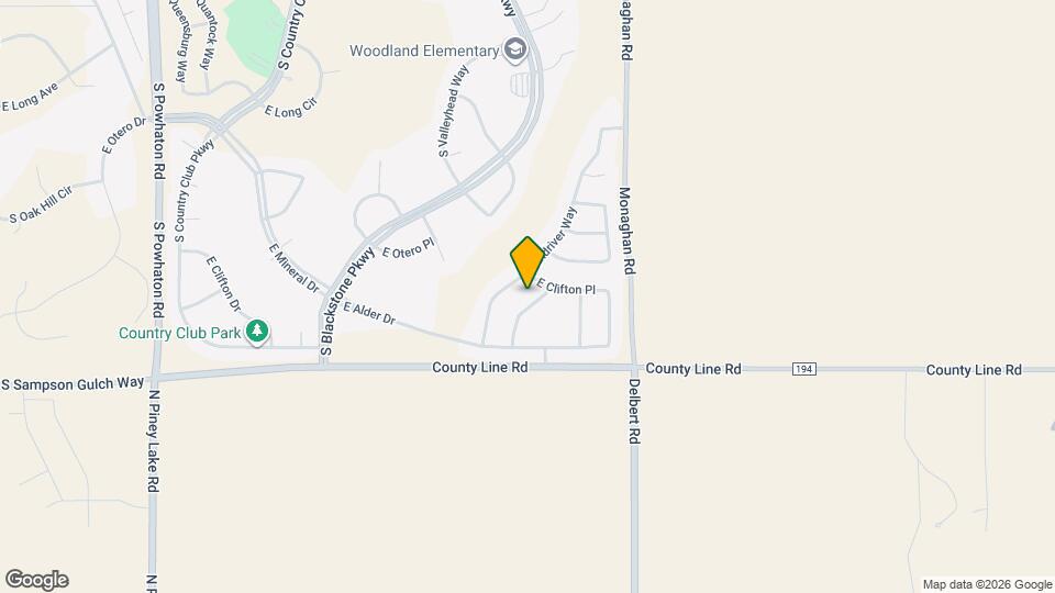 8163 S Valleyhead Way Mapa y Detalles de la Ubicación