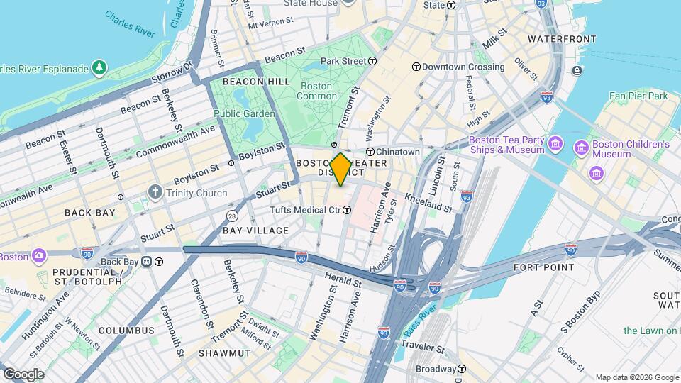 50 Stuart St, Unit ID1366764P Map and Location Details